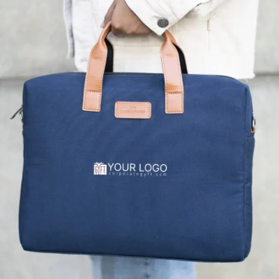 Buy Chester Prime Laptop Bag - Blue in bulk for Corporate Gifting | Corporate Gyft