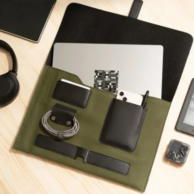 Buy Cooper Premium Laptop Sleeve - Olive in bulk for Corporate Gifting | Corporate Gyft