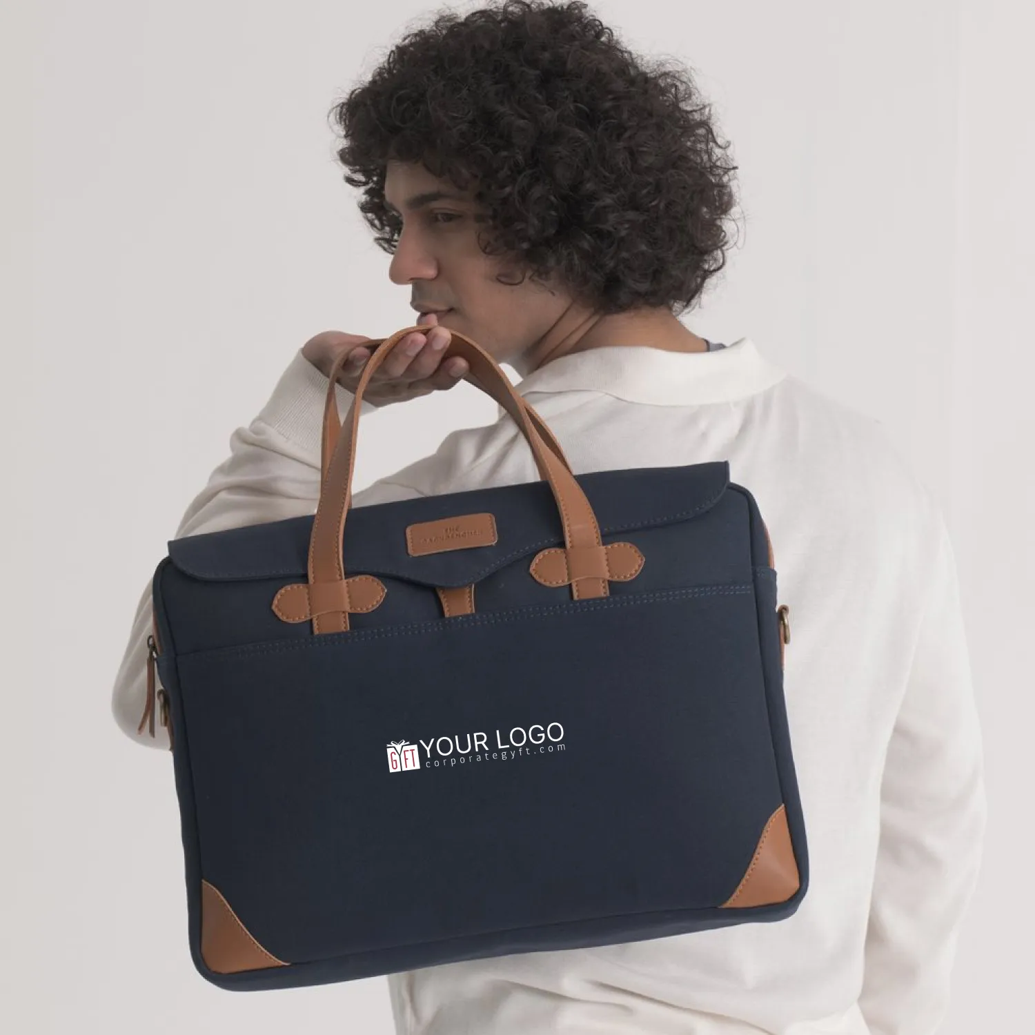 Edward Prime Laptop Bag - Blue Buy Edward Prime Laptop Bag - Blue in bulk for Corporate Gifting | Corporate Gyft
