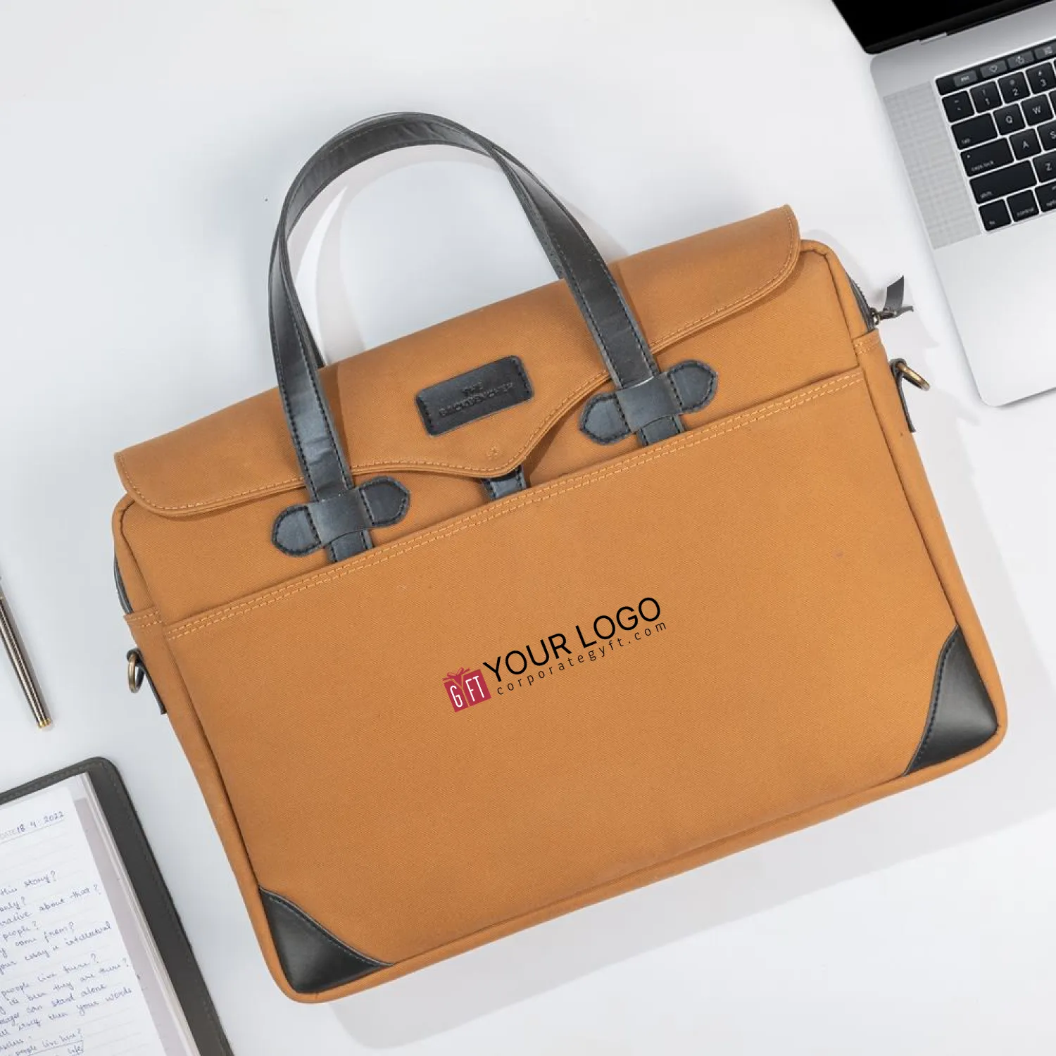 Edward Prime Laptop Bag - Brown Buy Edward Prime Laptop Bag - Brown in bulk for Corporate Gifting | Corporate Gyft