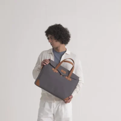 Buy Edward Prime Laptop Bag - Grey in bulk for Corporate Gifting | Corporate Gyft