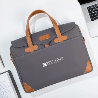 Buy Edward Prime Laptop Bag - Grey in bulk for Corporate Gifting | Corporate Gyft