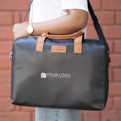 Buy Elon Prime Laptop Bag - Black in bulk for Corporate Gifting | Corporate Gyft