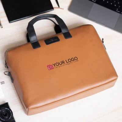 Buy Elon Prime Laptop Bag - Brown in bulk for Corporate Gifting | Corporate Gyft