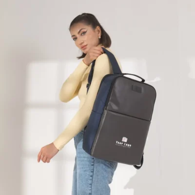 Buy Joshua Laptop Backpack - Blue in bulk for Corporate Gifting | Corporate Gyft