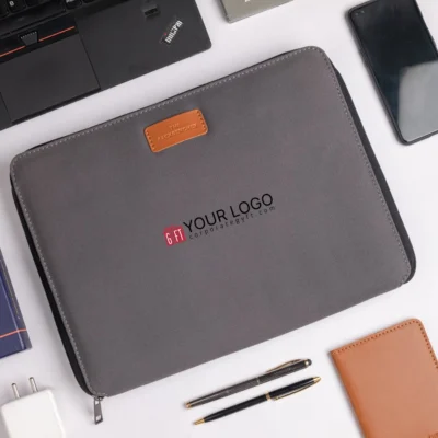 Buy Lisbon Executive Work Folio - Grey in bulk for Corporate Gifting | Corporate Gyft