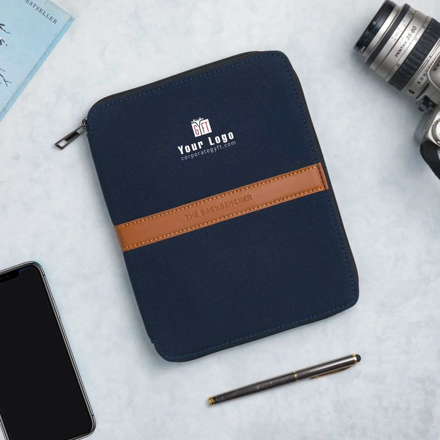 Michigan Notebook Organizer - Blue Buy Michigan Notebook Organizer - Blue in bulk for Corporate Gifting | Corporate Gyft