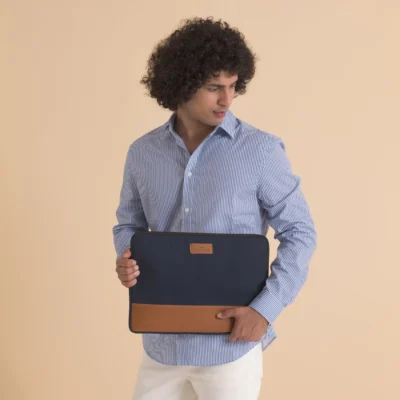 Buy Ohio Executive Laptop Sleeve - Blue in bulk for Corporate Gifting | Corporate Gyft