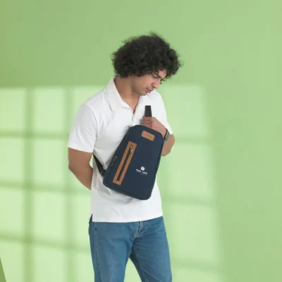 Buy Oliver Cross Body Sling Bag - Blue in bulk for Corporate Gifting | Corporate Gyft