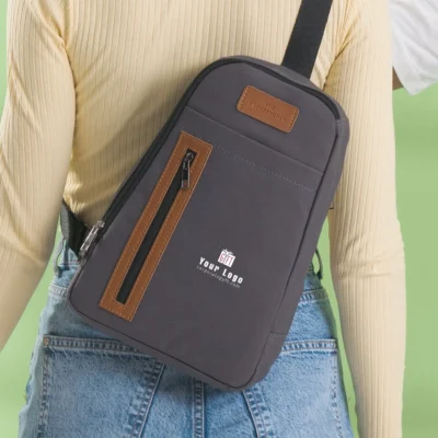 Buy Oliver Cross Body Sling Bag - Grey in bulk for Corporate Gifting | Corporate Gyft