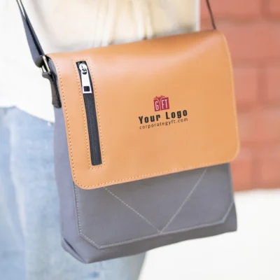 Buy Voyage Sling Bag - Brown in bulk for Corporate Gifting | Corporate Gyft