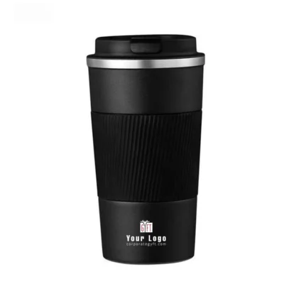 Buy Gripper Insulated Travel Mug - Black in bulk for Corporate Gifting | Corporate Gyft