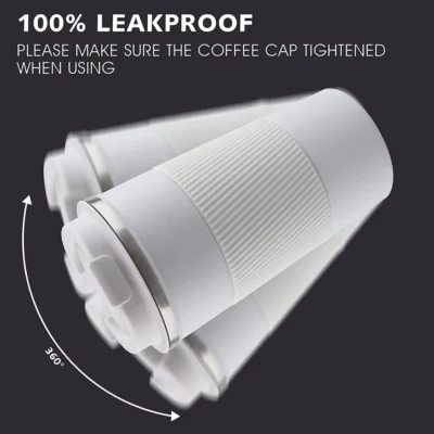 Buy Gripper Insulated Travel Mug - White in bulk for Corporate Gifting | Corporate Gyft