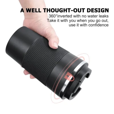 Buy Gripper Insulated Travel Mug - Black in bulk for Corporate Gifting | Corporate Gyft