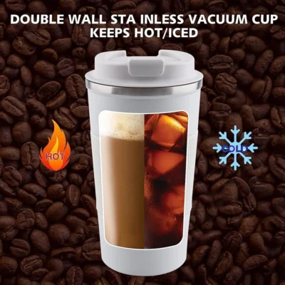 Buy Gripper Insulated Travel Mug - White in bulk for Corporate Gifting | Corporate Gyft