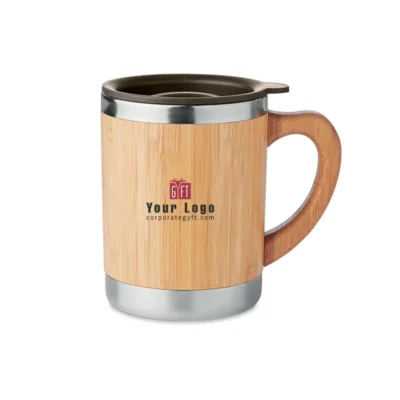Buy Manchester Bamboo Thermal Mug in bulk for Corporate Gifting | Corporate Gyft