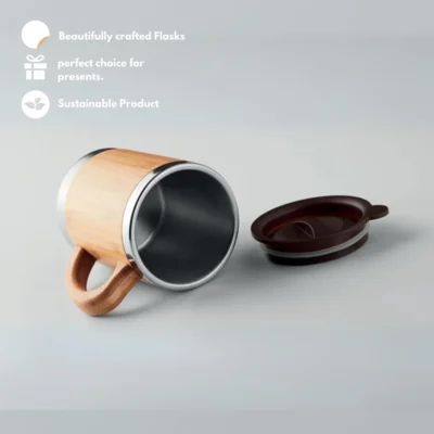 Buy Manchester Bamboo Thermal Mug in bulk for Corporate Gifting | Corporate Gyft