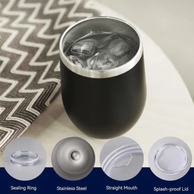 Buy Sula Double Wall Coffee Tumbler - Black in bulk for Corporate Gifting | Corporate Gyft