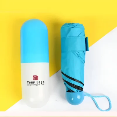 Buy Mini Capsule Umbrella - Sky Blue in bulk for Corporate Gifting | Corporate Gyft