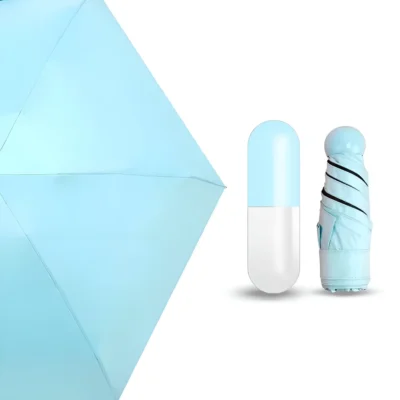 Buy Mini Capsule Umbrella - Sky Blue in bulk for Corporate Gifting | Corporate Gyft