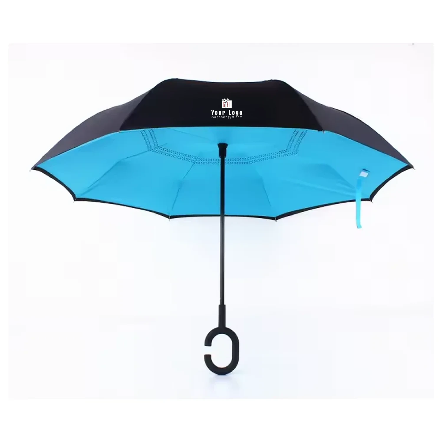 Reverse Fold Commuter Umbrella - Sky Blue Buy Reverse Fold Commuter Umbrella - Sky Blue in bulk for Corporate Gifting | Corporate Gyft