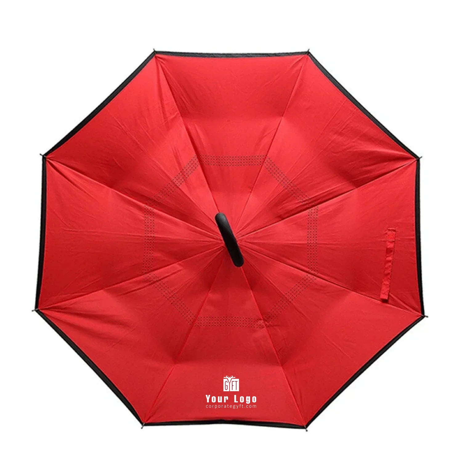 Reverse Fold Commuter Umbrella - Red Buy Reverse Fold Commuter Umbrella - Red in bulk for Corporate Gifting | Corporate Gyft