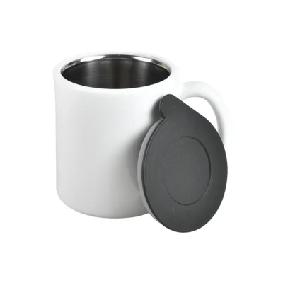 Buy Iazer Ceramic Insulated Mug - White in bulk for Corporate Gifting | Corporate Gyft
