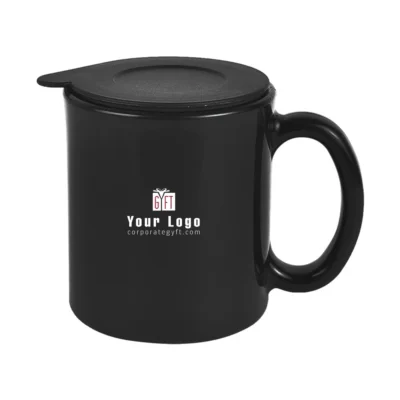 Buy Iazer Ceramic Insulated Mug - Black in bulk for Corporate Gifting | Corporate Gyft