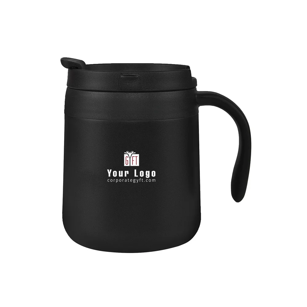 Minic Insulated Mug With Handle - Black Buy Minic Insulated Mug With Handle - Black in bulk for Corporate Gifting | Corporate Gyft