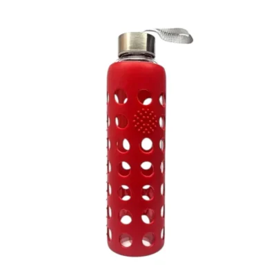 Buy Reddy Silicone Grip Glass Bottle in bulk for Corporate Gifting | Corporate Gyft