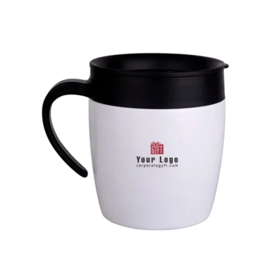 Buy Spooner Insulated Coffee Mug - White in bulk for Corporate Gifting | Corporate Gyft
