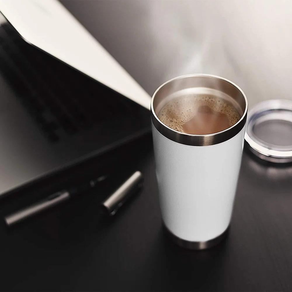 Sturdy Insulated Travel Tumbler - White Buy Sturdy Insulated Travel Tumbler - White in bulk for Corporate Gifting | Corporate Gyft