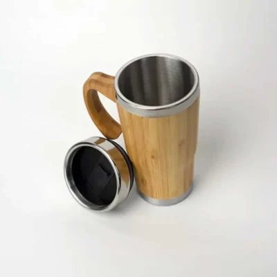 Buy Wrestler Bamboo Coffee Flask in bulk for Corporate Gifting | Corporate Gyft