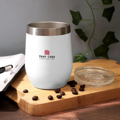 Buy Sula Double Wall Coffee Tumbler - White in bulk for Corporate Gifting | Corporate Gyft