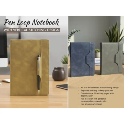 Buy Pen Loop Notebook in bulk for Corporate Gifting | Corporate Gyft
