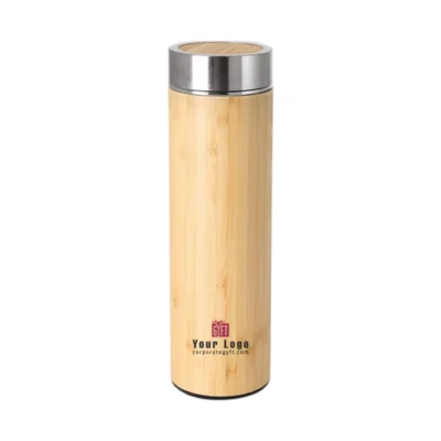 Buy Bamboo Vacuum Insulated Flask in bulk for Corporate Gifting | Corporate Gyft