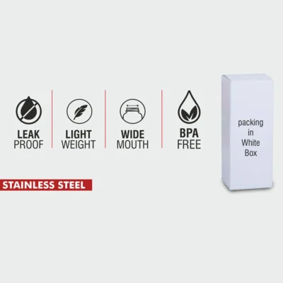 Buy Flora Natural Steel Bottle - 1L in bulk for Corporate Gifting | Corporate Gyft