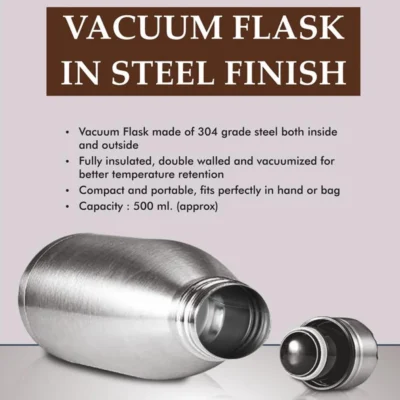 Buy Cola Stainless Steel Vacuum Flask - Silver in bulk for Corporate Gifting | Corporate Gyft