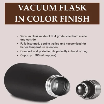 Buy Cola Stainless Steel Vacuum Flask - Black in bulk for Corporate Gifting | Corporate Gyft