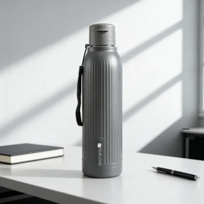 Buy Double Wall Steel Bottle with Flip Top Lid in bulk for Corporate Gifting | Corporate Gyft