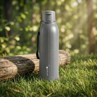 Buy Double Wall Steel Bottle with Flip Top Lid in bulk for Corporate Gifting | Corporate Gyft