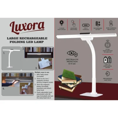 Buy Luxora Rechargeable Folding Lamp in bulk for Corporate Gifting | Corporate Gyft