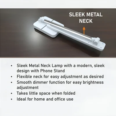 Buy Metalix Desk Lamp with Phone Holder in bulk for Corporate Gifting | Corporate Gyft