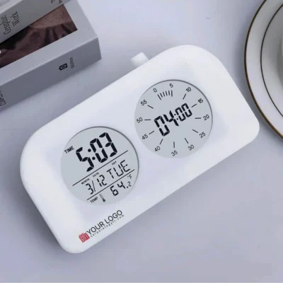 Buy Bubble Double Display Clock in bulk for Corporate Gifting | Corporate Gyft