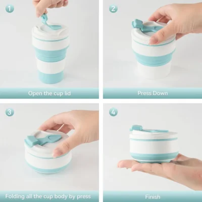 Buy Collapsible Silicone Cup in bulk for Corporate Gifting | Corporate Gyft