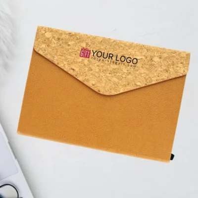 Buy Eco Cork Notebook with Magnetic Flap in bulk for Corporate Gifting | Corporate Gyft