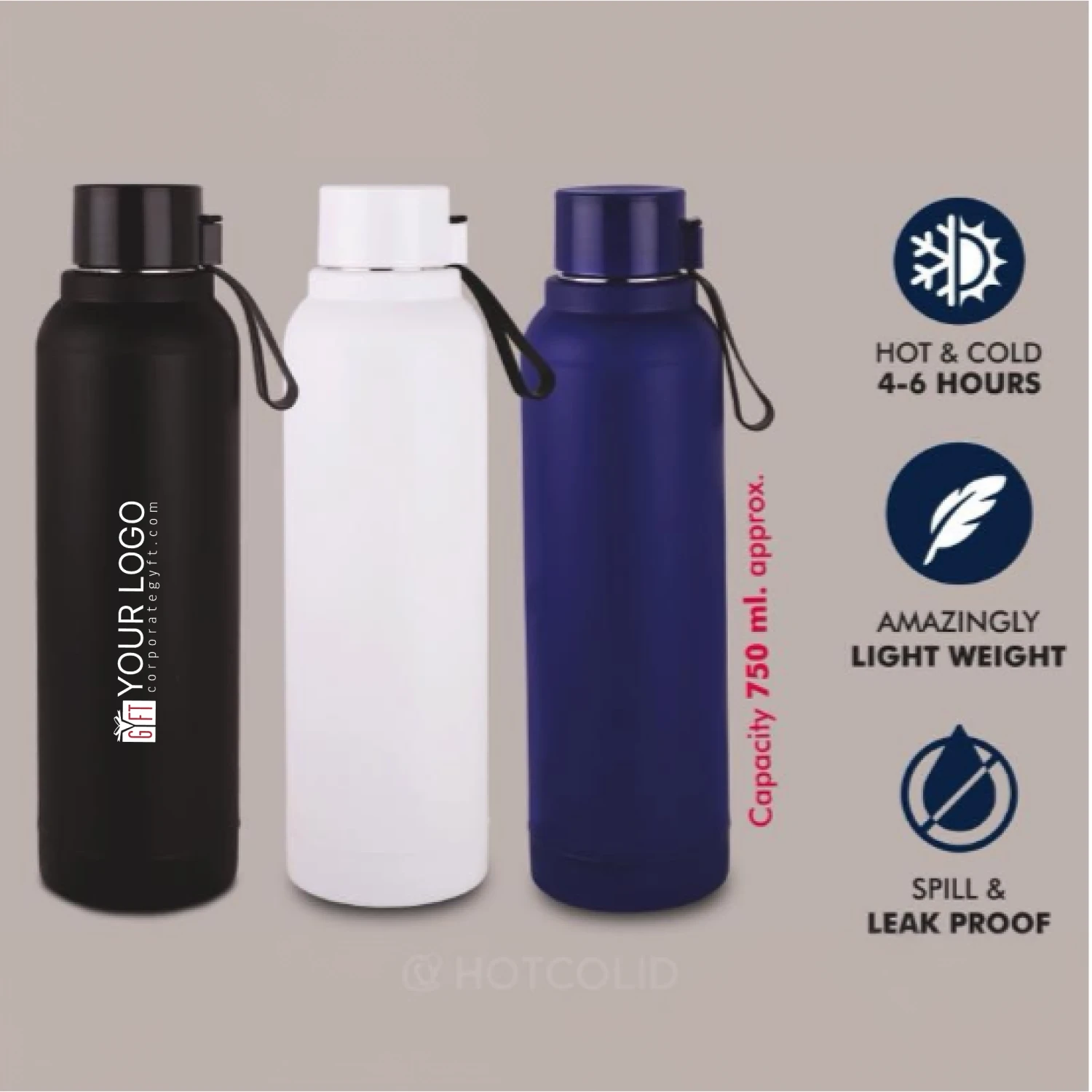 Long Cola Colour Stainless Steel Bottle Buy Long Cola Colour Stainless Steel Bottle in bulk for Corporate Gifting | Corporate Gyft