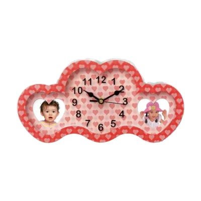 Buy Heart Style 3D Photo Frame Clock in bulk for Corporate Gifting | Corporate Gyft