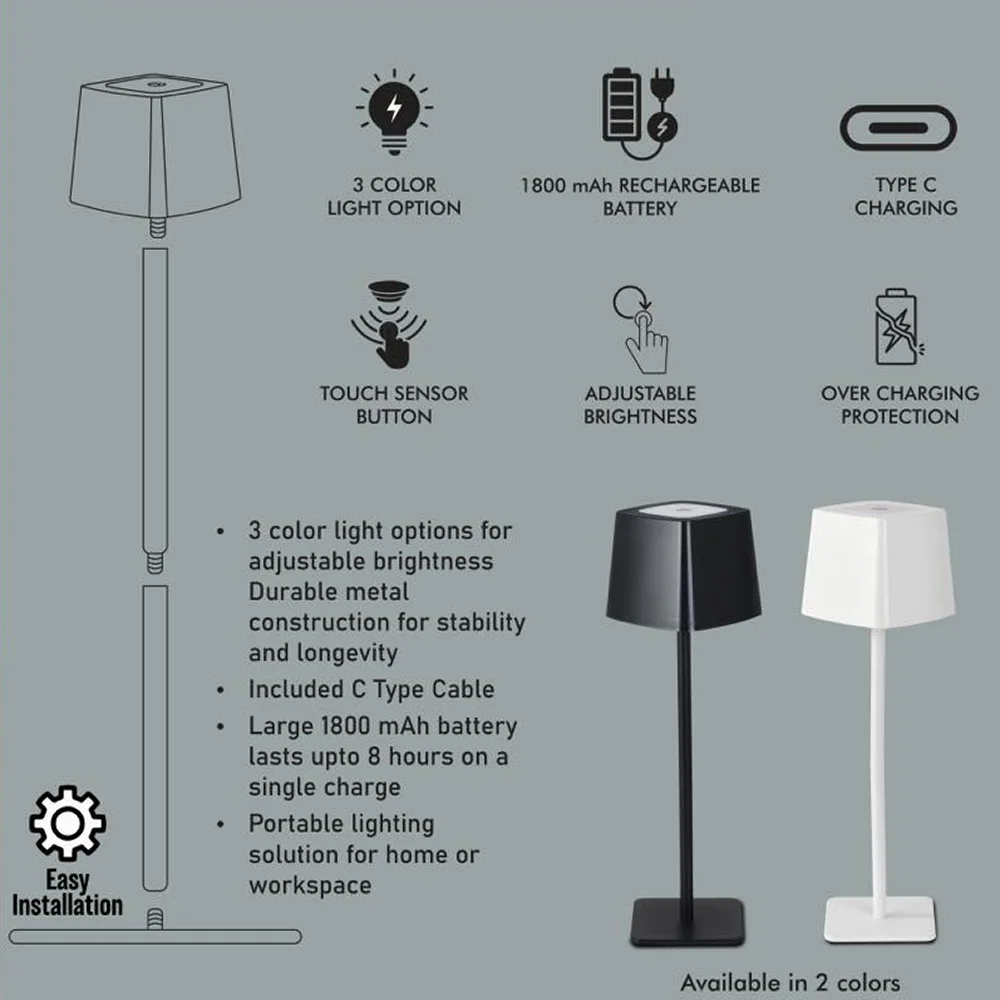 LumiBloc Cordless Lamp Buy LumiBloc Cordless Lamp in bulk for Corporate Gifting | Corporate Gyft