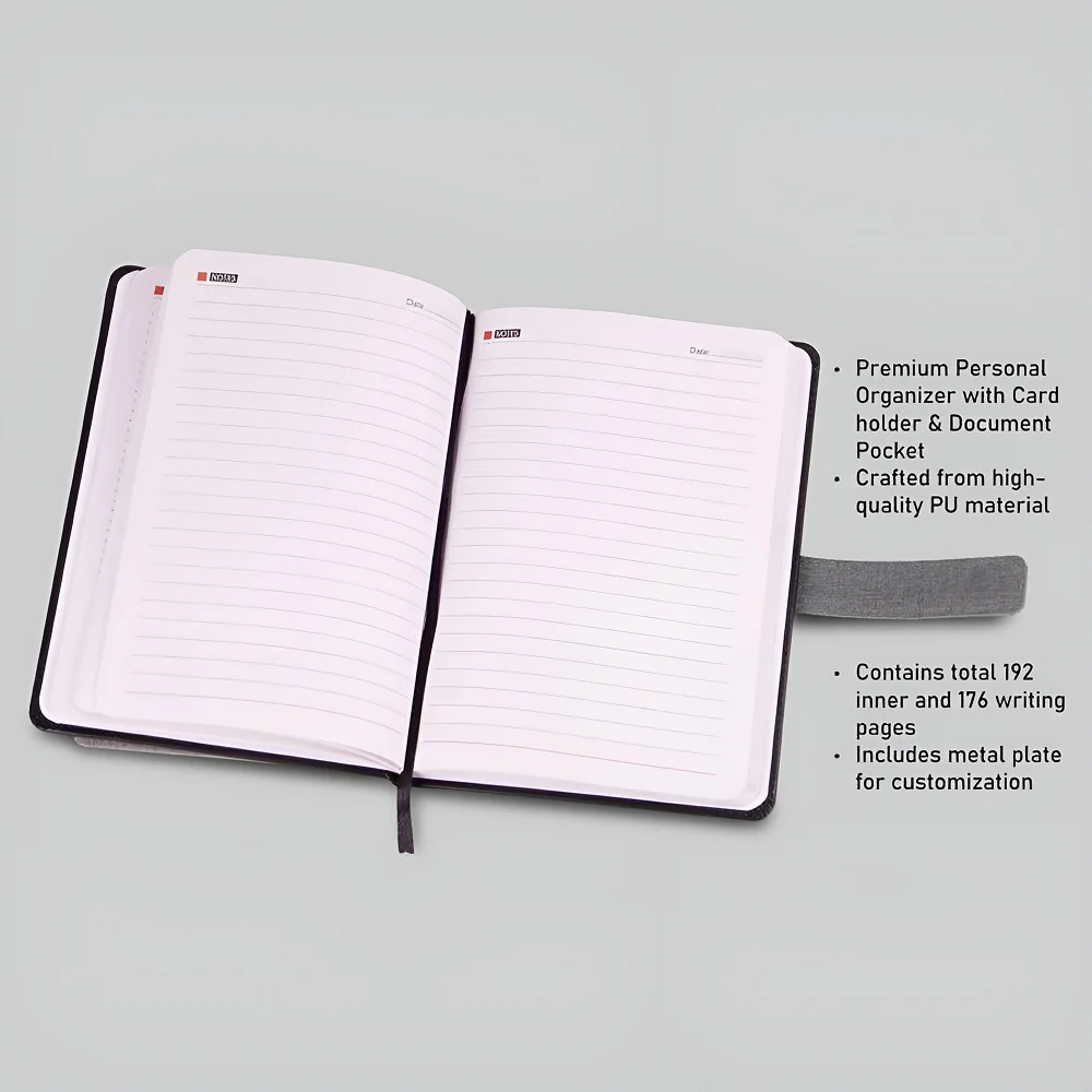 Magnetic Lock Business Notebook Buy Magnetic Lock Business Notebook in bulk for Corporate Gifting | Corporate Gyft